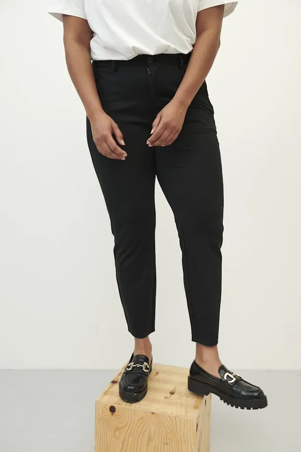 The Tessa Trouser - Black - PLUS