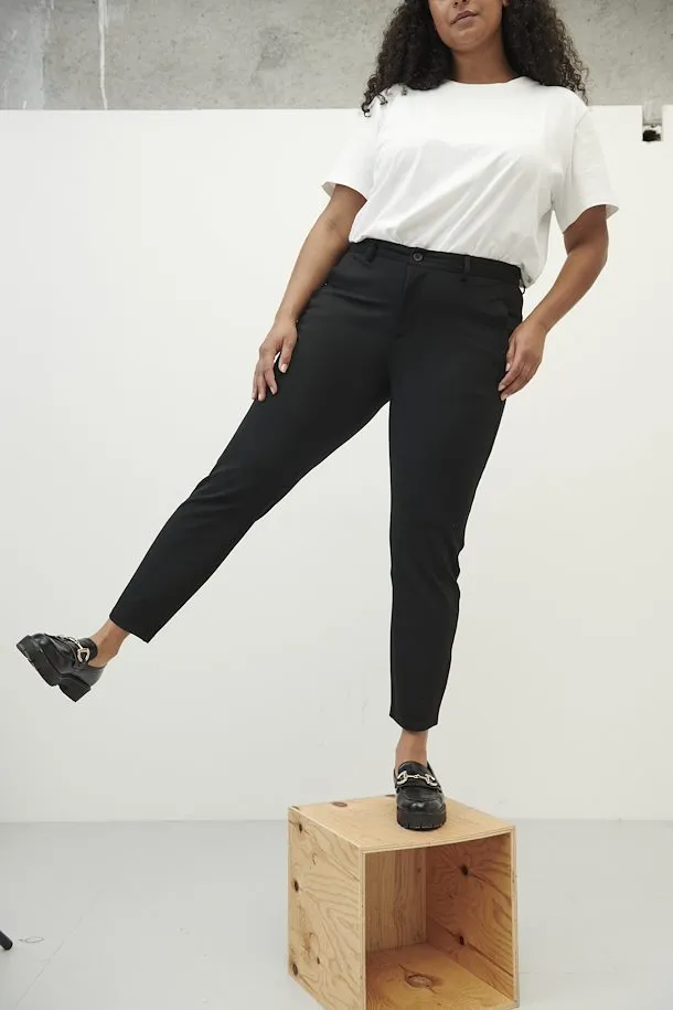 The Tessa Trouser - Black - PLUS