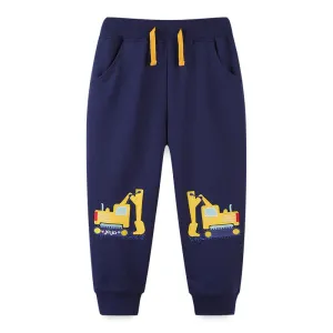 Toddler Boy's Casual Vehicle Print Pants