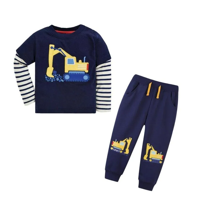 Toddler Boy's Casual Vehicle Print Pants