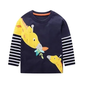 Toddler Giraffe Long Sleeve Top