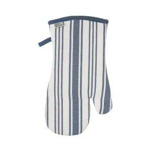 Ulster Weavers Denim Stripe Gauntlet Oven Glove One Size in Blue