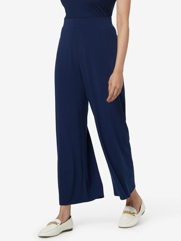 Wardrobe Indigo Wide-Leg Trousers